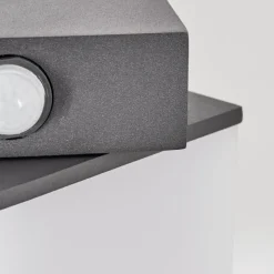 hofstein Swanek Lampe murale d´extérieur, Applique murale LED Anthracite, 1 lumière, Détecteur de mouvement