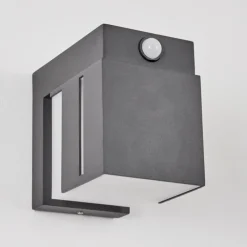 hofstein Swanek Lampe murale d´extérieur, Applique murale LED Anthracite, 1 lumière, Détecteur de mouvement