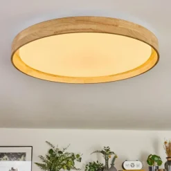 Luminaires Scandinaves-hofstein Tabernas Plafonnier LED Écru, Blanc, 1 lumière