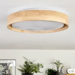 Luminaires Scandinaves-hofstein Tabernas Plafonnier LED Écru, Blanc, 1 lumière
