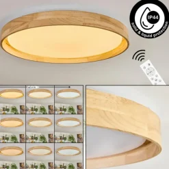 Luminaires Scandinaves-hofstein Tabernas Plafonnier LED Écru, Blanc, 1 lumière, Télécommandes