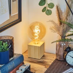 Luminaires Scandinaves-hofstein Tallsebo Lampe à poser Écru, 1 lumière