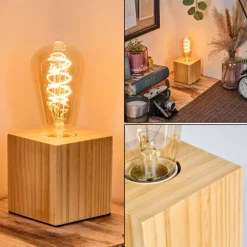 Luminaires Scandinaves-hofstein Tallsebo Lampe à poser Écru, 1 lumière