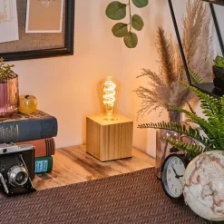 Luminaires Scandinaves-hofstein Tallsebo Lampe à poser Écru, 1 lumière