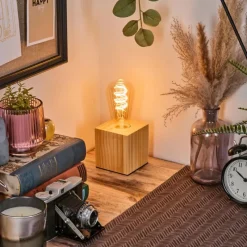 Luminaires Scandinaves-hofstein Tallsebo Lampe à poser Écru, 1 lumière