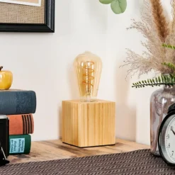 Luminaires Scandinaves-hofstein Tallsebo Lampe à poser Écru, 1 lumière