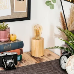 Luminaires Scandinaves-hofstein Tallsebo Lampe à poser Écru, 1 lumière