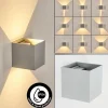 hofstein Tamarin Lampe murale d´extérieur, Luminaire Up & Down, Applique murale LED Gris, Argenté, 1 lumière