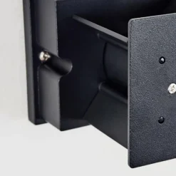 hofstein Tamarin Lampe murale d´extérieur, Luminaire Up & Down, Applique murale LED Rouille, Noir, 1 lumière