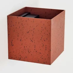 hofstein Tamarin Lampe murale d´extérieur, Luminaire Up & Down, Applique murale LED Rouille, Noir, 1 lumière