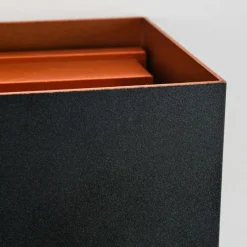 hofstein Tamarin Lampe murale d´extérieur, Luminaire Up & Down, Applique murale LED Cuivre, Noir, 1 lumière