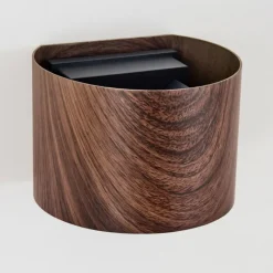 hofstein Tamarin Lampe murale d´extérieur, Luminaire Up & Down, Applique murale LED Couleur bois, Noir, 1 lumière