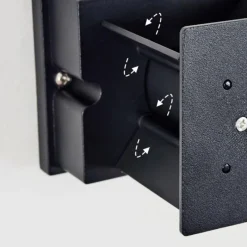 hofstein Tamarin Lampe murale d´extérieur, Luminaire Up & Down, Applique murale LED Couleur bois, Noir, 1 lumière