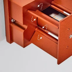 hofstein Tamarin Lampe murale d´extérieur, Luminaire Up & Down, Applique murale LED Cuivre, Noir, 1 lumière