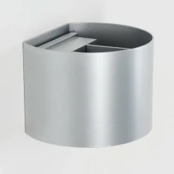 hofstein Tamarin Lampe murale d´extérieur, Luminaire Up & Down, Applique murale LED Argenté, 1 lumière