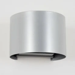 hofstein Tamarin Lampe murale d´extérieur, Luminaire Up & Down, Applique murale LED Argenté, 1 lumière