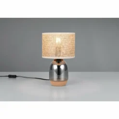 Luminaires Trio Tara Lampe à poser Chrome, 1 lumière