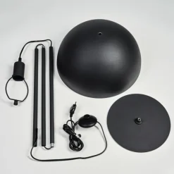 Luminaires Scandinaves-hofstein Tati Lampadaire Anthracite, 1 lumière