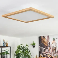 Luminaires Scandinaves-hofstein Tavlov Plafonnier, Panel LED Couleur bois, 1 lumière