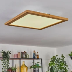 Luminaires Scandinaves-hofstein Tavlov Plafonnier, Panel LED Couleur bois, 1 lumière