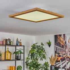 Luminaires Scandinaves-hofstein Tavlov Plafonnier, Panel LED Couleur bois, 1 lumière