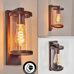 hofstein Telhada Luminaire extérieur, Lampe murale d´extérieur Rouille, 1 lumière
