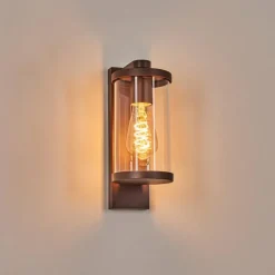hofstein Telhada Luminaire extérieur, Lampe murale d´extérieur Rouille, 1 lumière
