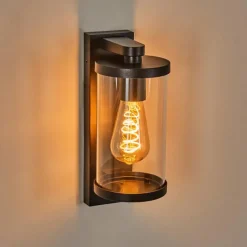hofstein Telhada Luminaire extérieur, Lampe murale d´extérieur Noir, 1 lumière