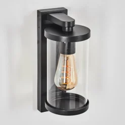 hofstein Telhada Luminaire extérieur, Lampe murale d´extérieur Noir, 1 lumière, Détecteur de mouvement