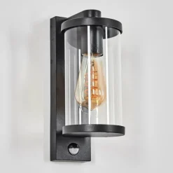 hofstein Telhada Luminaire extérieur, Lampe murale d´extérieur Noir, 1 lumière, Détecteur de mouvement