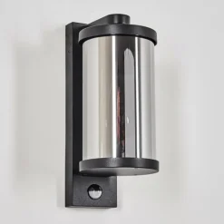 hofstein Telhada Luminaire extérieur, Lampe murale d´extérieur Noir, 1 lumière, Détecteur de mouvement