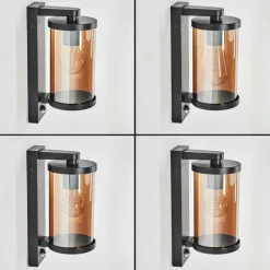 hofstein Telhada Luminaire extérieur, Lampe murale d´extérieur Noir, 1 lumière, Détecteur de mouvement