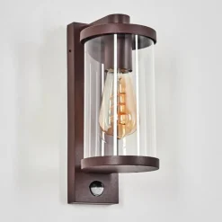 hofstein Telhada Luminaire extérieur, Lampe murale d´extérieur Rouille, 1 lumière, Détecteur de mouvement
