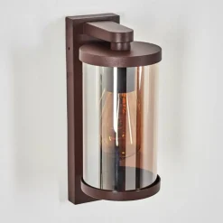 hofstein Telhada Luminaire extérieur, Lampe murale d´extérieur Rouille, 1 lumière, Détecteur de mouvement