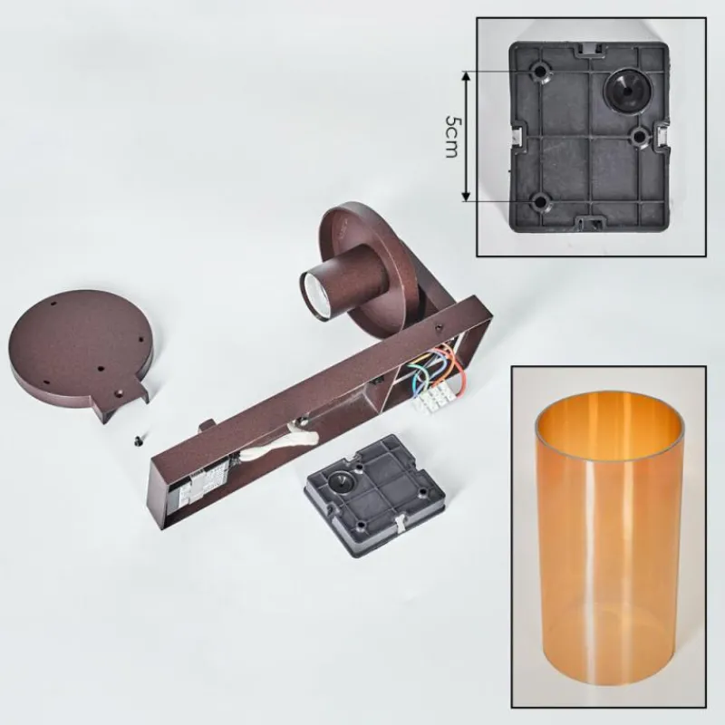 hofstein Telhada Luminaire extérieur, Lampe murale d´extérieur Rouille, 1 lumière