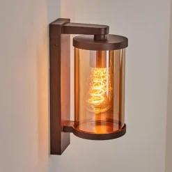 hofstein Telhada Luminaire extérieur, Lampe murale d´extérieur Rouille, 1 lumière