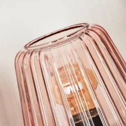 hofstein Telhais Lampe à poser, Liseuse Rose, Noir, 1 lumière