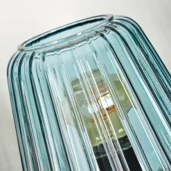 hofstein Telhais Lampe à poser, Liseuse Bleu, Noir, 1 lumière