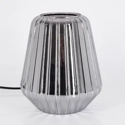 hofstein Telhais Lampe à poser, Liseuse Chrome, Fumée, Noir, 1 lumière