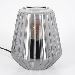 hofstein Telhais Lampe à poser, Liseuse Fumée, Noir, 1 lumière