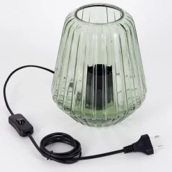 hofstein Telhais Lampe à poser Vert, Noir, 1 lumière