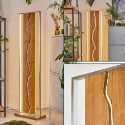 hofstein Terre Lampadaire LED Écru, Noir, Blanc, 1 lumière