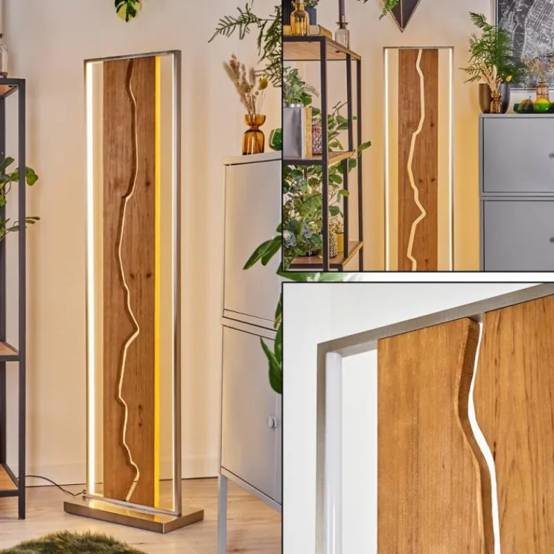 hofstein Terre Lampadaire LED Écru, Noir, Blanc, 1 lumière