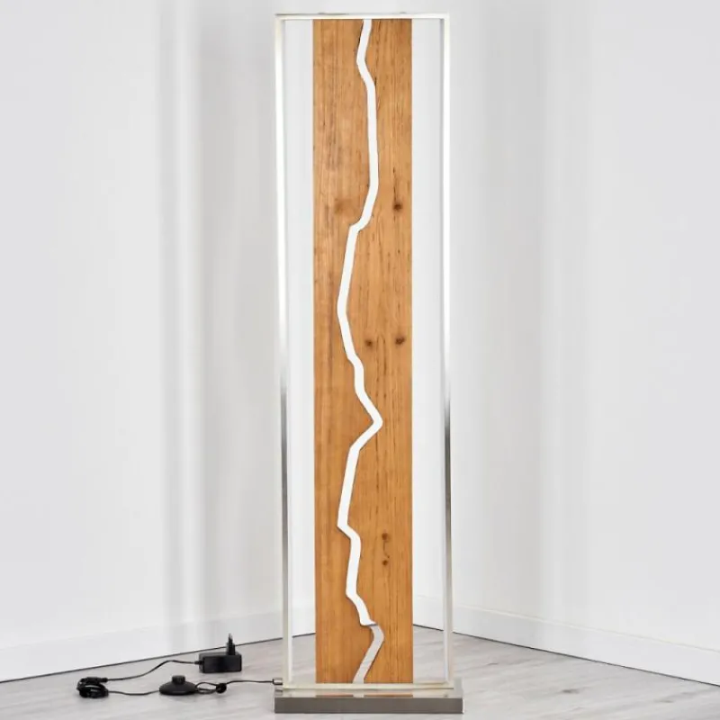 hofstein Terre Lampadaire LED Écru, Noir, Blanc, 1 lumière