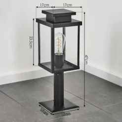 hofstein Tieva Borne lumineuse, Eclairage de chemin Noir, 1 lumière