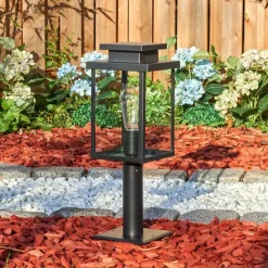 hofstein Tieva Borne lumineuse, Eclairage de chemin Noir, 1 lumière