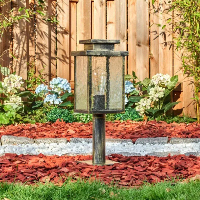 Lampes Dorées-hofstein Tieva Borne lumineuse, Eclairage de chemin Brun, Or, 1 lumière