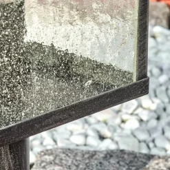 Lampes Vintages & Rétros-hofstein Tieva Borne lumineuse, Eclairage de chemin Noir, Argenté, 1 lumière