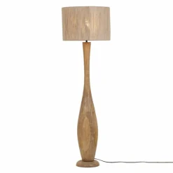 Lampes En Bois-Luminaires Trio TOBA Lampadaire Bois clair, 1 lumière