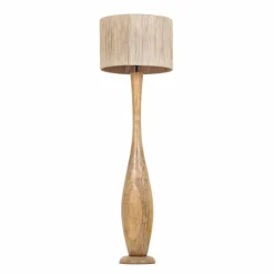 Lampes En Bois-Luminaires Trio TOBA Lampadaire Bois clair, 1 lumière